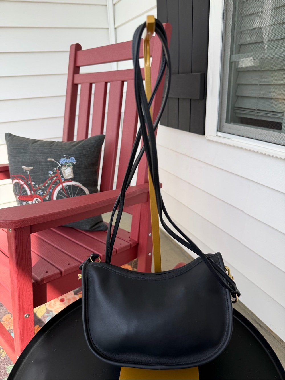 Vintage 1995 Coach Swinger Small Bag #4080 Black Leather Crossbody Made in USA - Picture 16 of 16